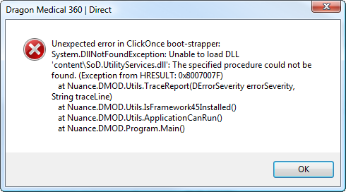 DMD Bootstrapper Error