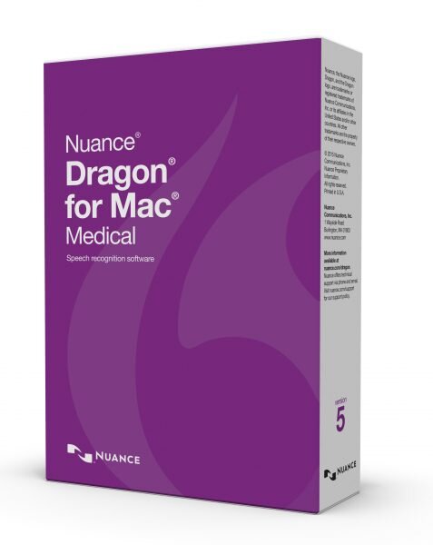 Nuance Dragon for Mac Medical 5 box