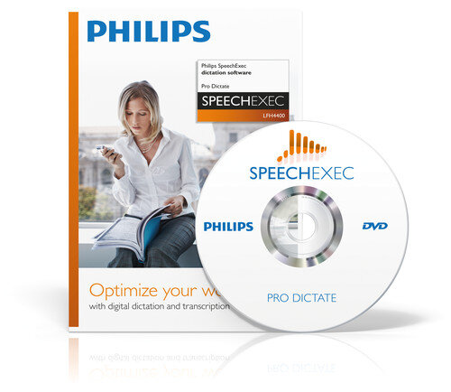 Philips SpeechExec Pro Dictate box and disc